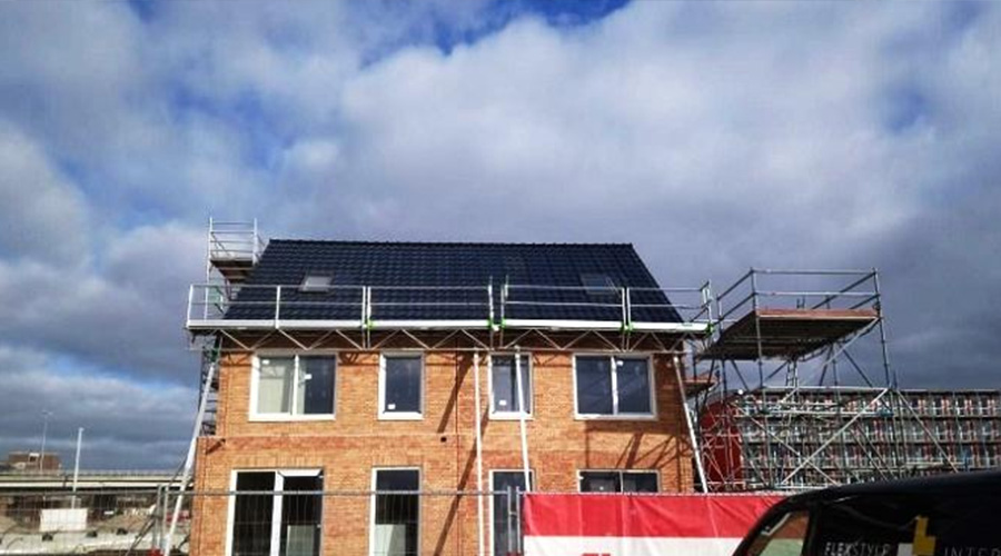 Projeto fotovoltaico residencial na Universidade de Groningen, na Holanda