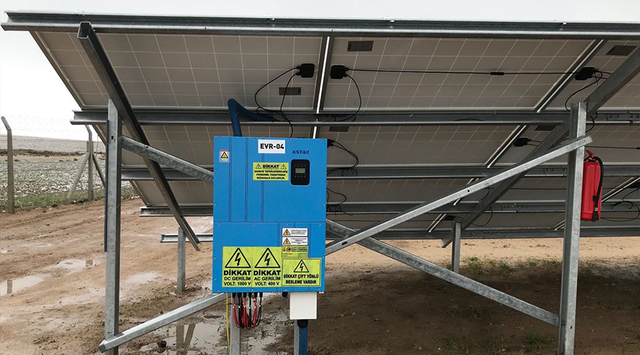 Uma usina fotovoltaica equipada com inversores KSTAR na Turquia