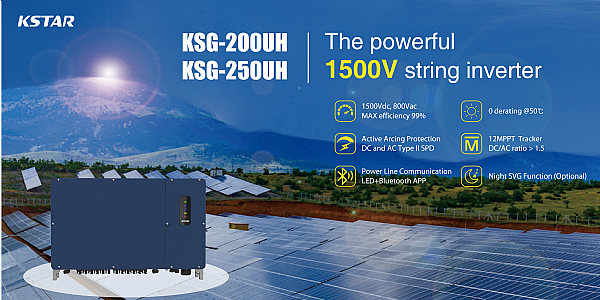 KSTAR lança o mais recente e potente inversor fotovoltaico string-grid de 1500 V